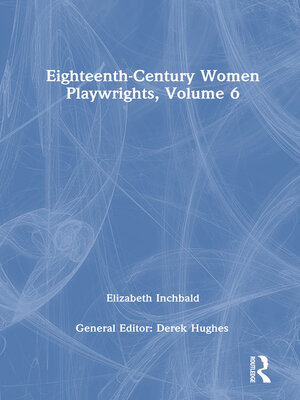 cover image of Eighteenth-Century Women Playwrights, vol 6